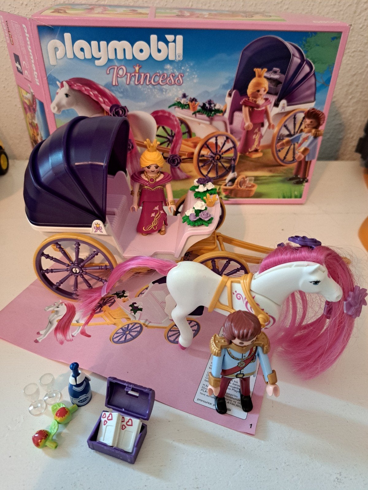 playmobil prinses koets, Ophalen of Verzenden, Zo goed als nieuw