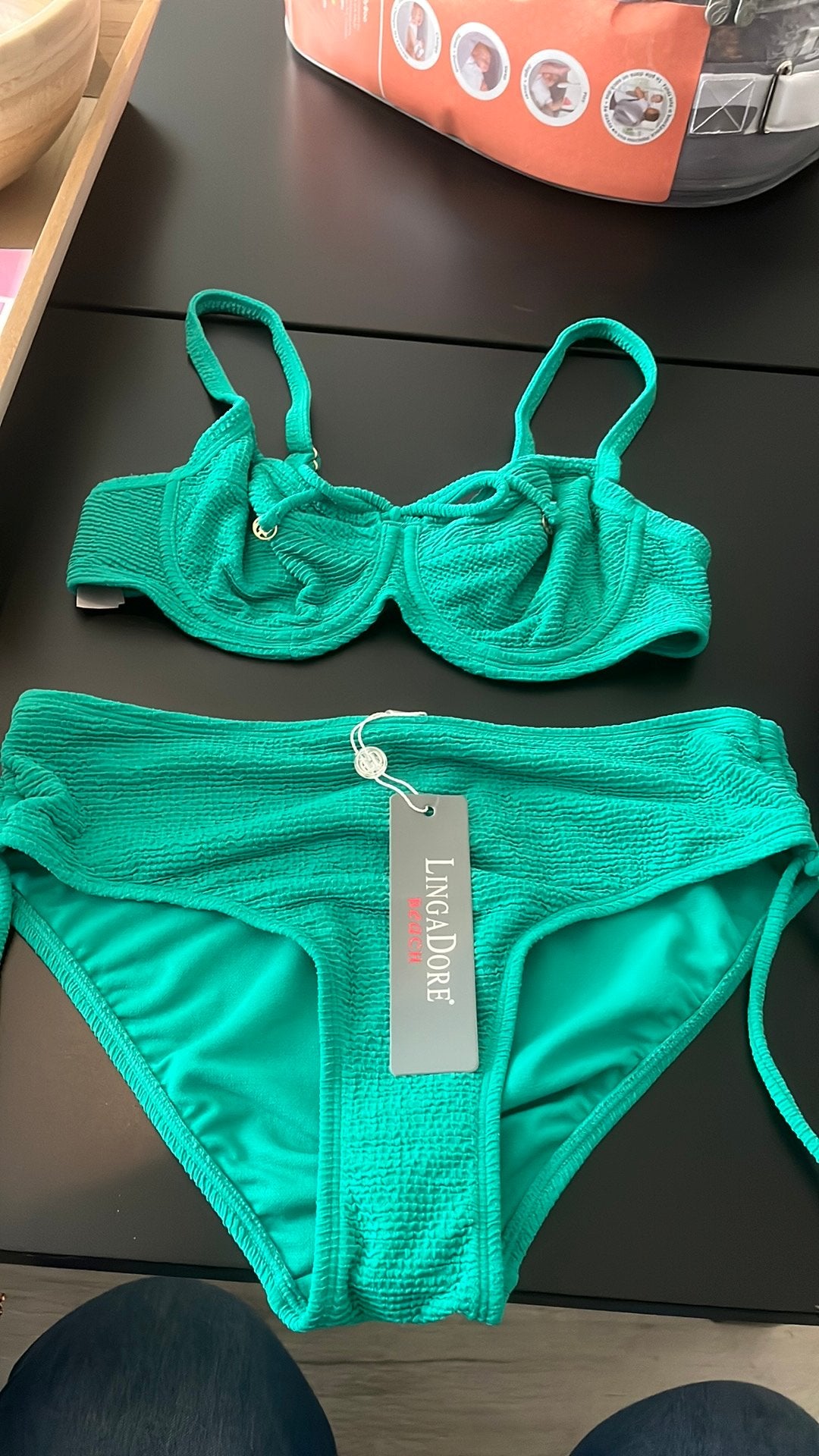 Linga dore beach bikini groen, Ophalen of Verzenden, Nieuw, Groen, Bikini