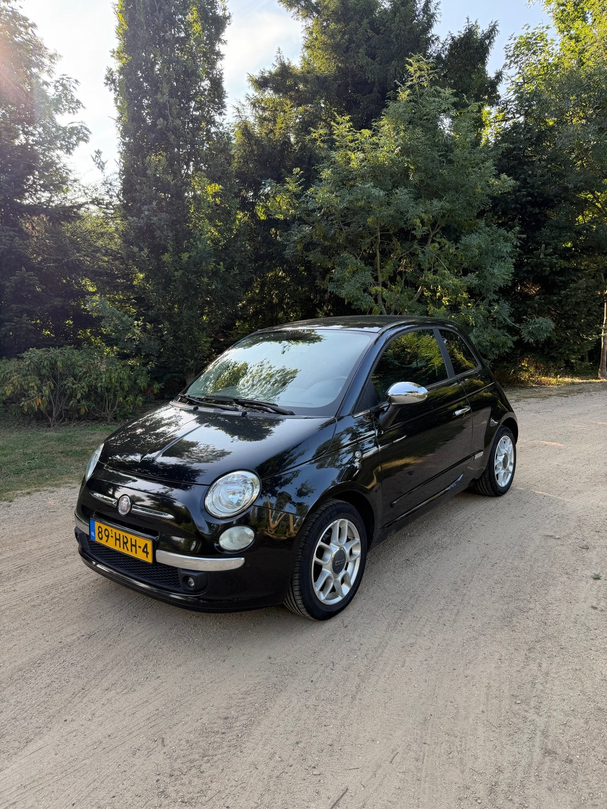 Fiat 500 1.2 C 2009 Zwart, Voorwielaandrijving, 1242 cc, 4 cilinders, 840 kg
