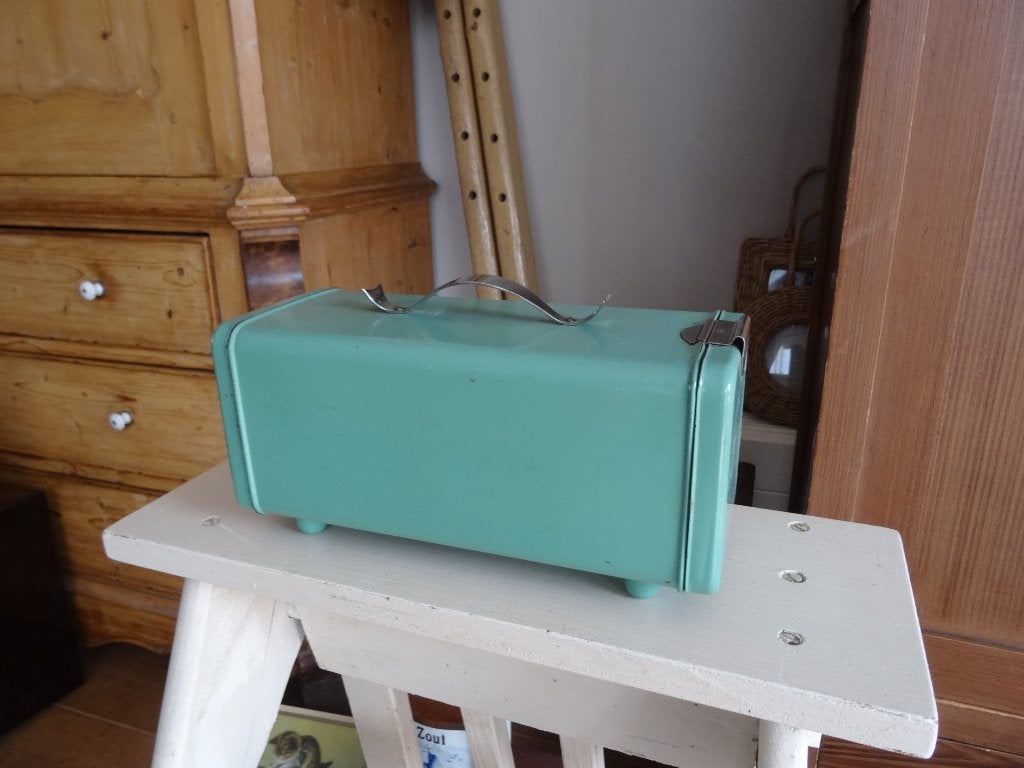 Oude koektrommel Brabantia mint groen, Ophalen, Huis en Inrichting