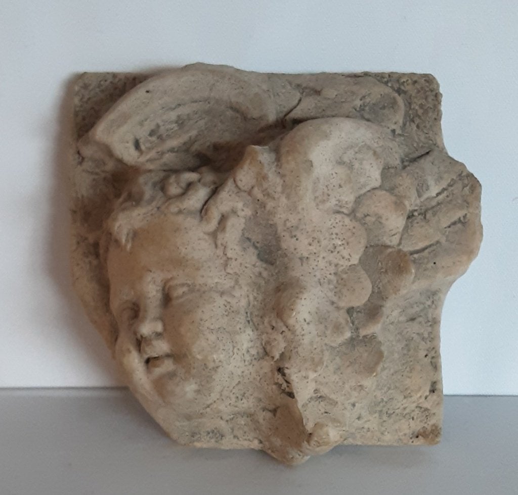 Brocante Reliëfsculptuur Cherubijn/Engel Hayes Parker (1), Antiek en Kunst, Ophalen of Verzenden