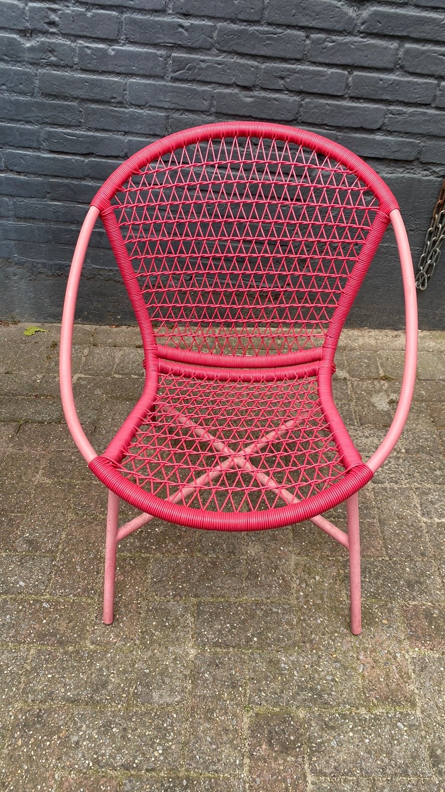 Kuip stoeltje, Tuin en Terras, Ophalen of Verzenden, Zo goed als nieuw, Kunststof