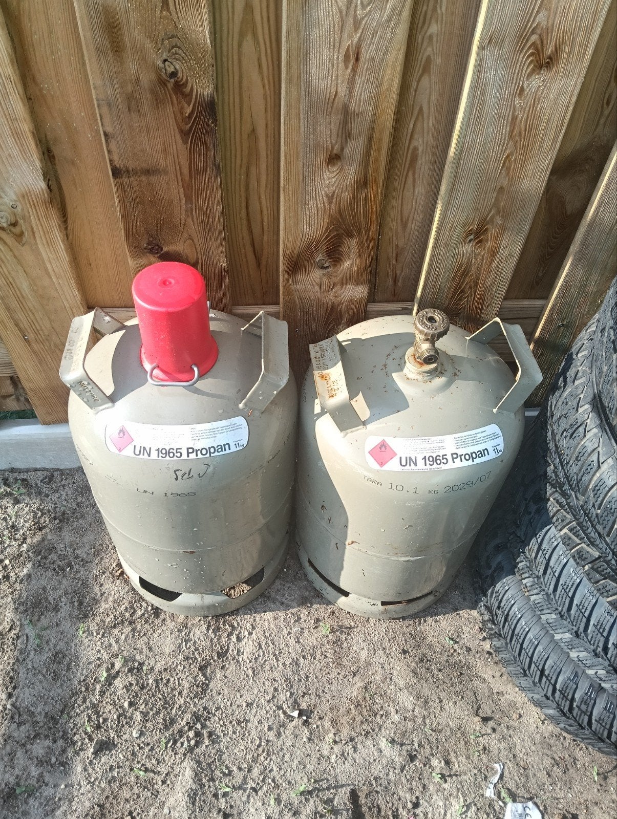 2x Propaan Gasfles 11kg - Keurdatum 2029 en 2027, Ophalen of Verzenden, Gebruikt