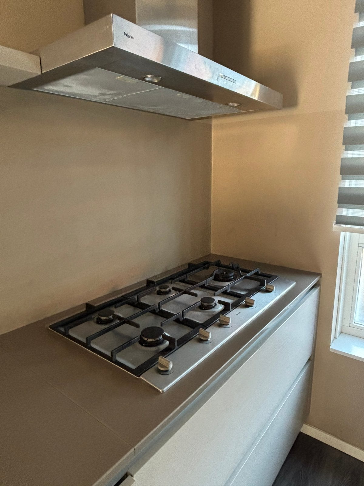 MOET WEG! Pelgrim 5-pits gaskookplaat – RVS – nette staat, Ophalen, Minder dan 85 cm, 60 cm of meer, Zo goed als nieuw