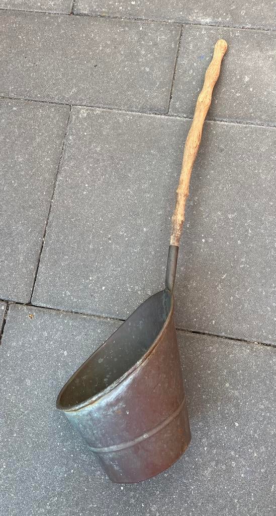 Oude koperen schep voor decoratie, Ophalen of Verzenden