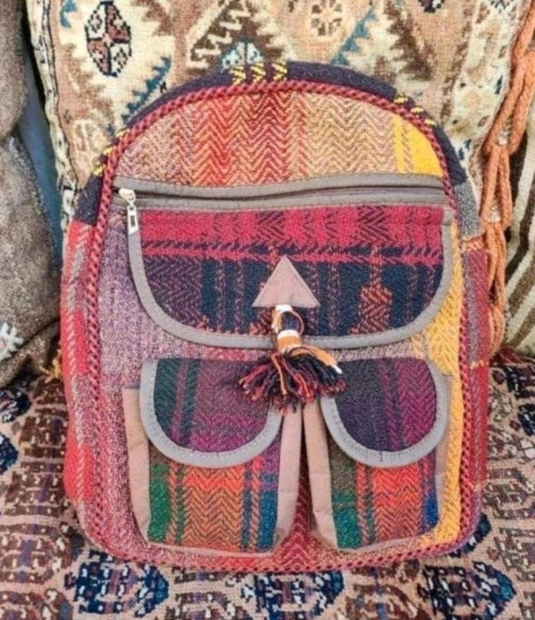 Bohemian Kilim 100 % Wool Rugzak, Ophalen of Verzenden, Zo goed als nieuw, Overige merken