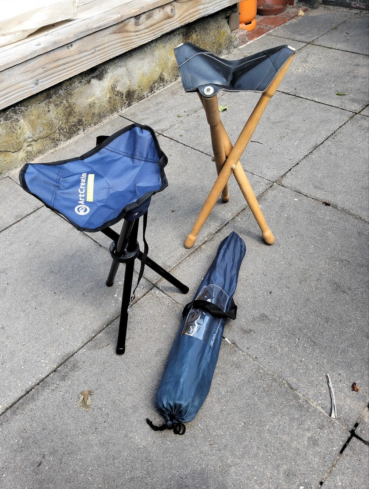 ArtCreation driepoot stoeltjes. Schilder/teken stoeltjes, Ophalen of Verzenden, Gebruikt, Campingstoel