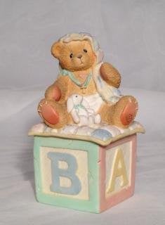 Cherished teddies Baby Covered Box, Ophalen of Verzenden, Zo goed als nieuw, Beeldje, Cherished Teddies