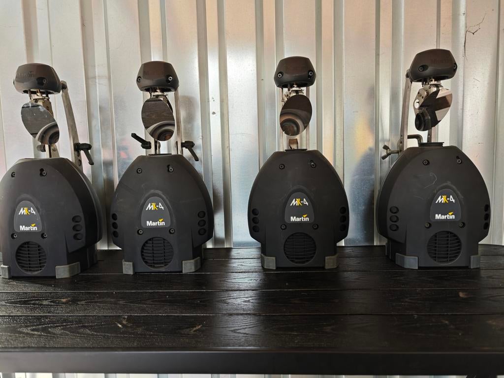 Martin MX-4 Scanners (set van 4), Ophalen, Gebruikt, Licht, Geluidgestuurd