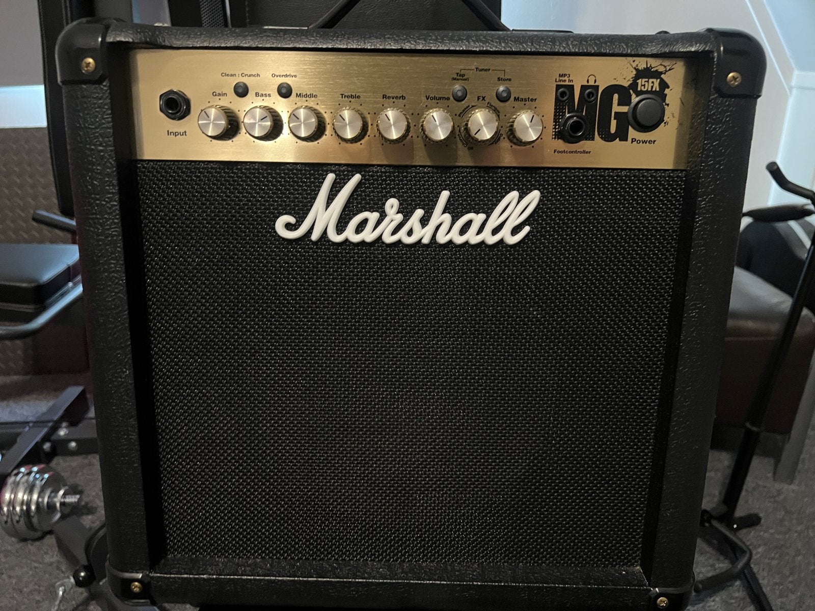 Marshall MG15FX Gitaarversterker - Zo goed als nieuw, Muziek en Instrumenten, Ophalen, Zo goed als nieuw, Gitaar, Minder dan 50 watt