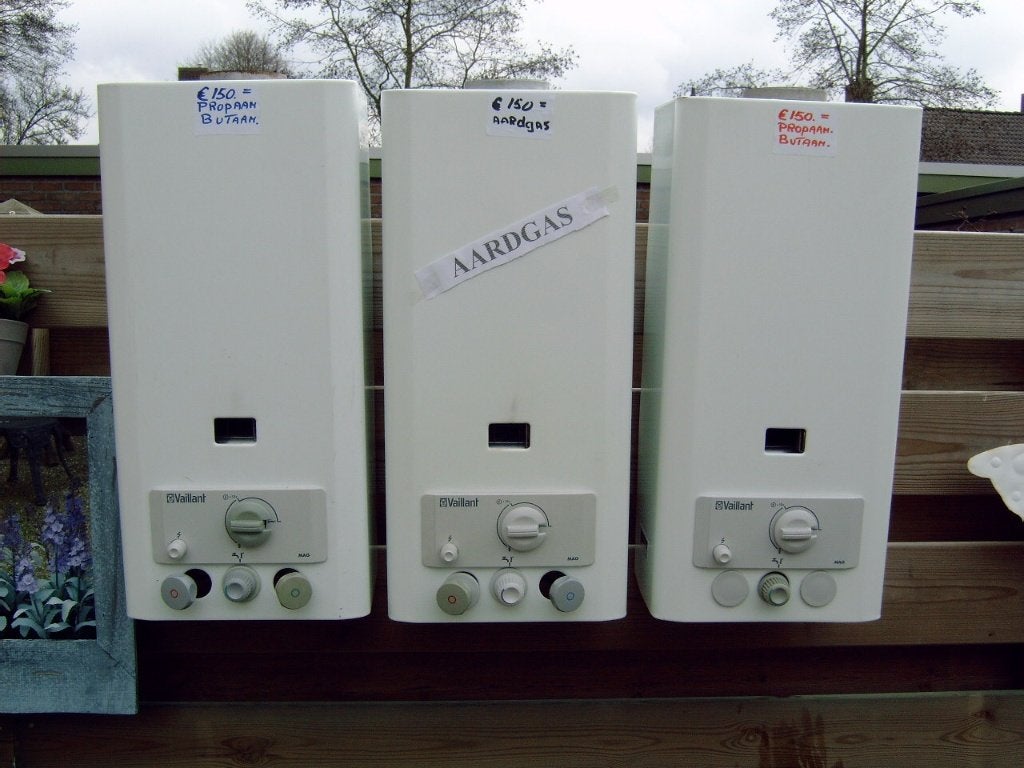 mooie gereviseerde vaillant geisers mag 9/2 xz, Ophalen, Geiser, Minder dan 20 liter, Propaan of Butaan