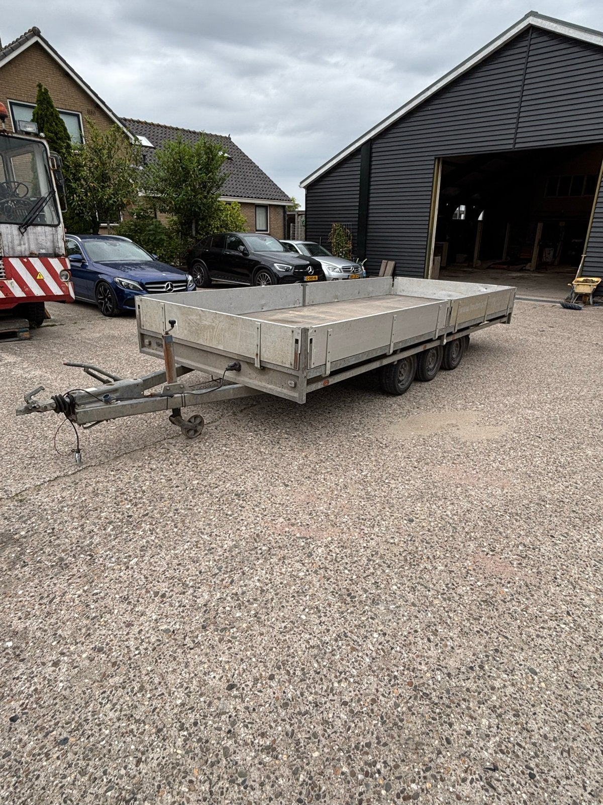 Hulco 3 Asser Plateauwagen - Robuuste en Ruime Oplegger, Auto diversen, Aanhangers en Bagagewagens, Ophalen of Verzenden, Gebruikt