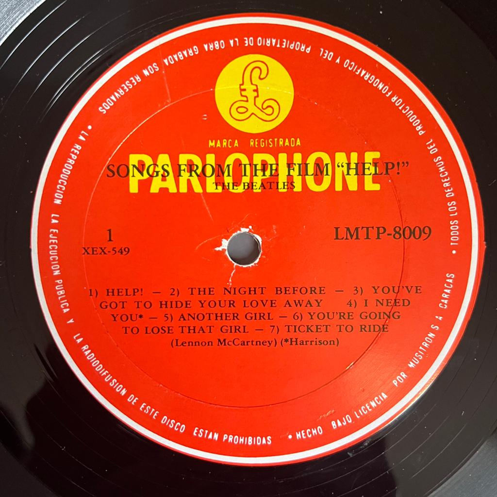 Help LP Beatles mono Venezuela Parlophone, Verzenden, Gebruikt, 12 inch