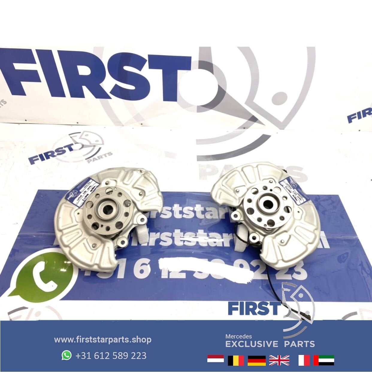 W205 C63 C63s AMG FUSEE WIELLAGER LINKS + RECHTS ACHTER SET, Auto-onderdelen, Ophanging en Onderstel, Gebruikt, -, Ophalen of Verzenden