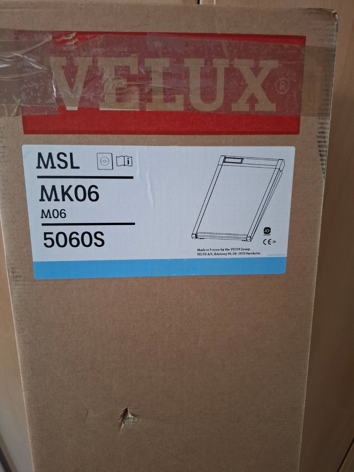 Velux msl mk06  5060s solar, Doe-het-zelf en Verbouw, Rolluiken, Ophalen, Nieuw, Minder dan 100 cm, Minder dan 100 cm