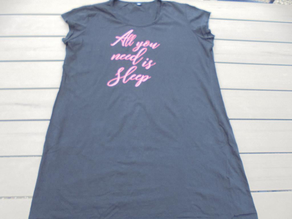 Zwart nachthemd, Ophalen of Verzenden, Zo goed als nieuw, Maat 46/48 (XL) of groter