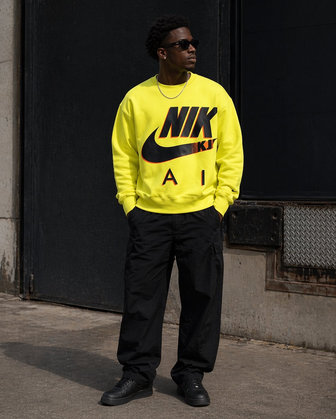Nike x Kim Jones sweater | XL, Ophalen of Verzenden, Nieuw, Maat 56/58 (XL), Geel