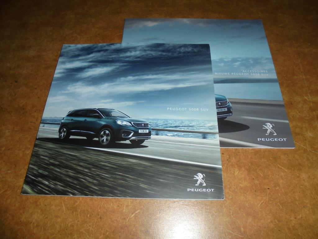 brochure Peugeot 5008 modellen 2017, Ophalen of Verzenden, Nieuw, Peugeot