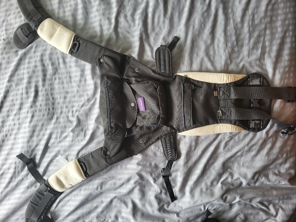 Clevamama ergonomische draagzak / baby carrier met heupzitje, Buik of Rug, Zo goed als nieuw, Draagzak, Ophalen