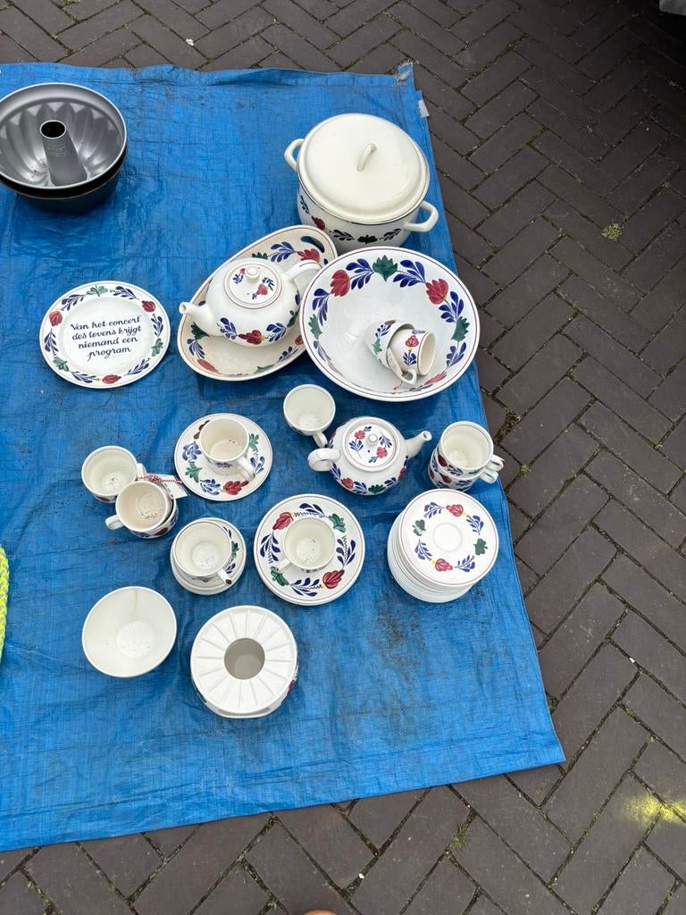 Boerenbont, Antiek en Kunst, Antiek | Servies compleet, Ophalen of Verzenden