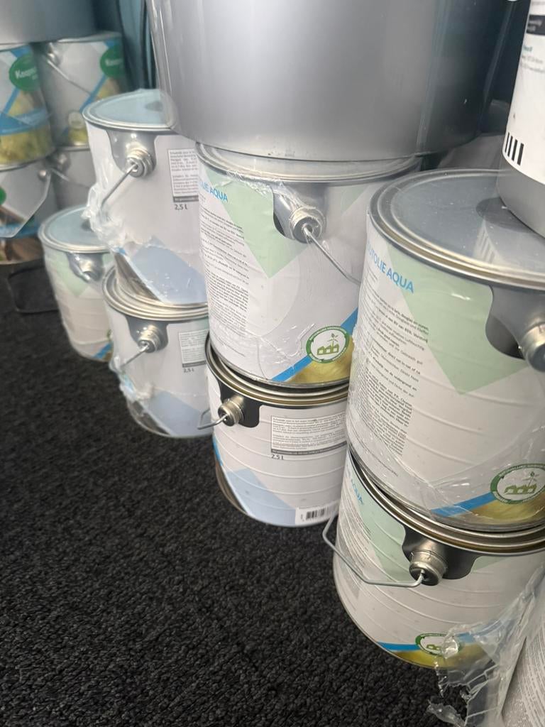 Grote partij!Koopmans impregneerolie beits ZWART 5x 2,5liter, Ophalen, Wr, Zwart, Nieuw