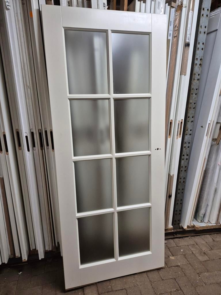 83x201,5cm binnendeur opdek links incl mat glas AANBIEDING!, Ophalen, ., Binnendeur, Nieuw