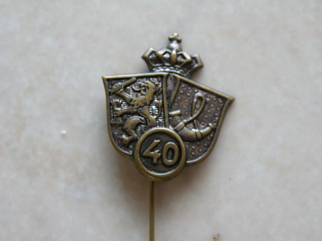 Speldje, vintage.  Regiment Menno van Coehoorn, 40 jr., Verzamelen, Ophalen of Verzenden, Overige soorten, Nederland, Overige typen
