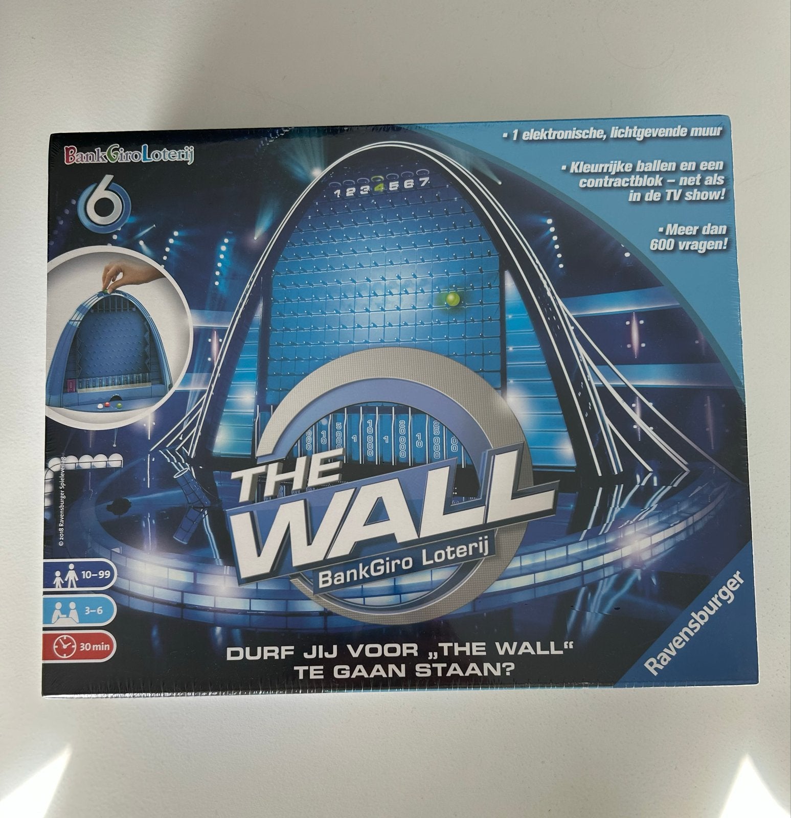 The Wall BankGiro Loterij Bordspel Ravensburger, Drie of vier spelers, Ophalen of Verzenden, Zo goed als nieuw