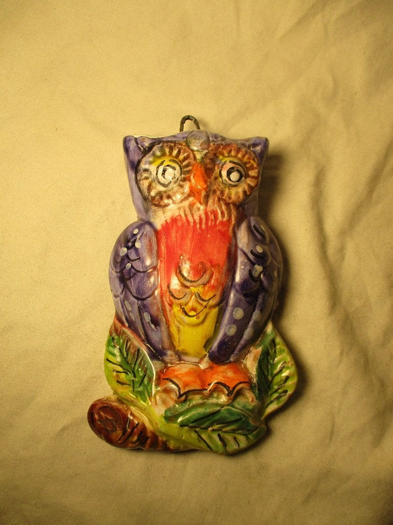 wand ornament uiltje aardewerk Italy, Ophalen of Verzenden, Zo goed als nieuw