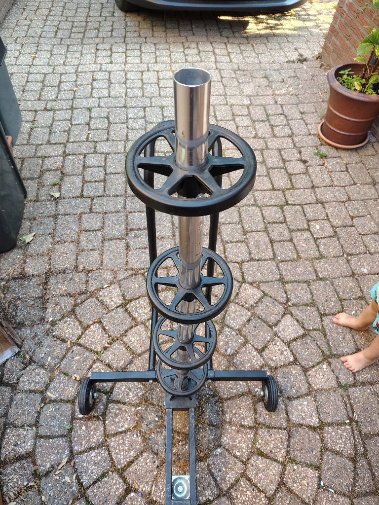 Bandenboom verrijdbaar, Ophalen