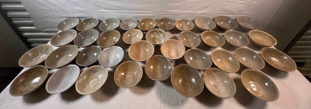 Chinees Song Celadon kommen (37 stuks), Ophalen