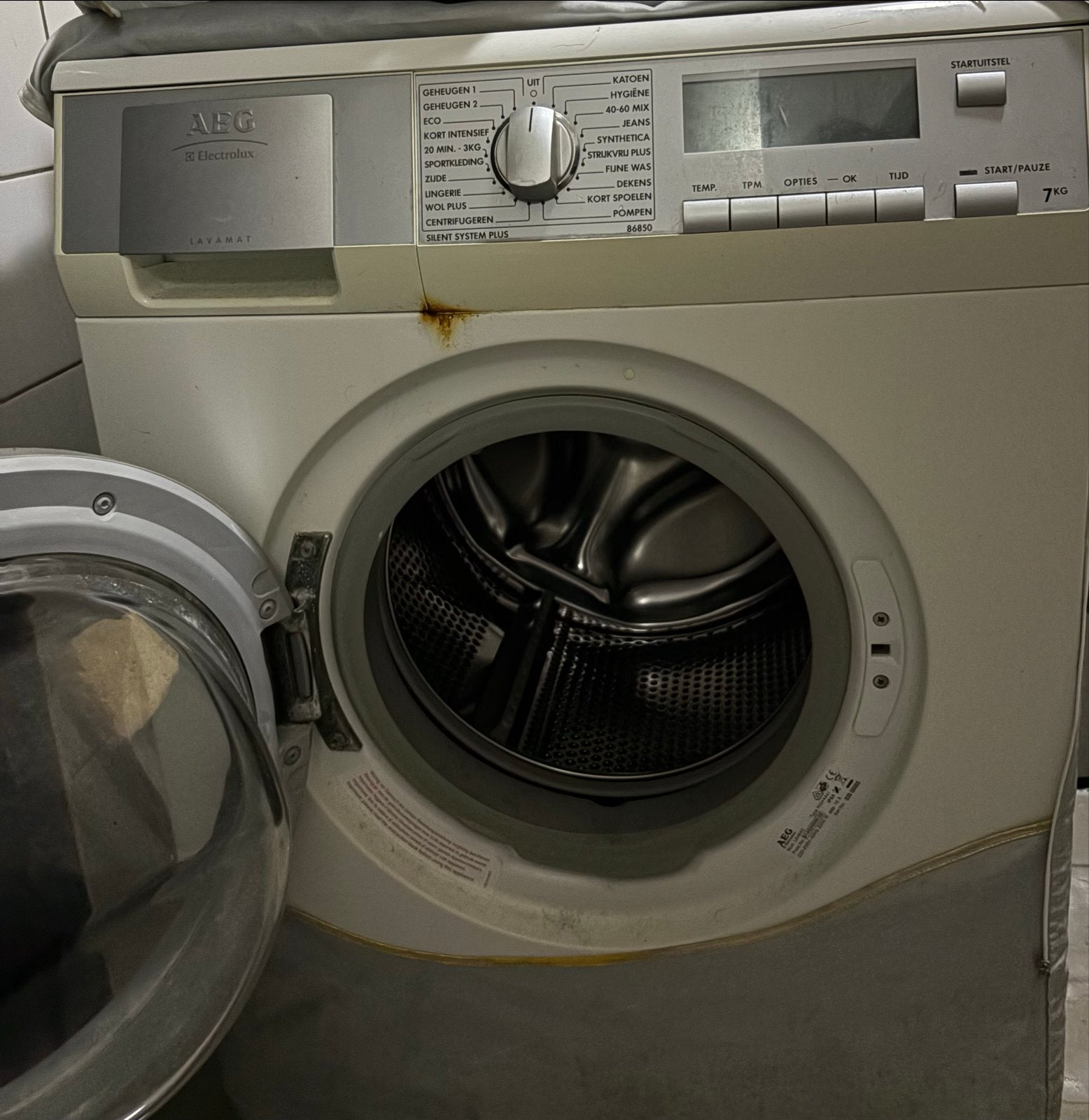 AEG Lavamat 7KG Wasmachine - Gebruikt, 6 tot 8 kg, Ophalen of Verzenden, Voorlader, Kort programma