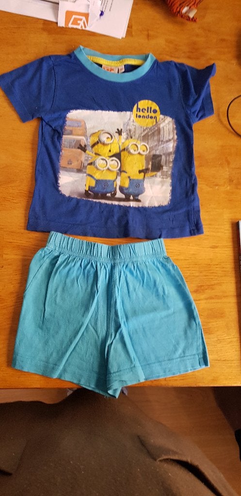Minions shortama verschrikkelijke ikke pyjama 92, Kinderen en Baby's, Ophalen, Zo goed als nieuw, Jongen of Meisje, Nacht- of Onderkleding