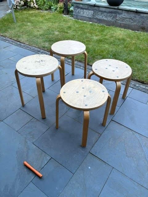 ikea frosta design krukjes, Huis en Inrichting, Krukjes, Ophalen, Gebruikt, Hout