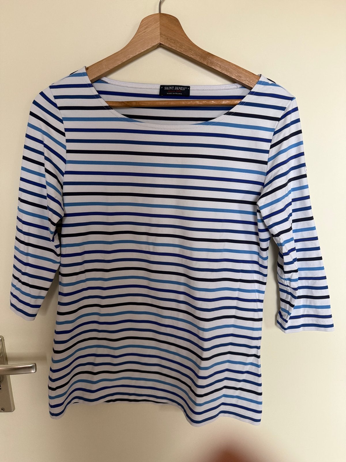 Saint James gestreept shirt maat 38, Maat 38/40 (M), Blauw, Ophalen of Verzenden, Zo goed als nieuw