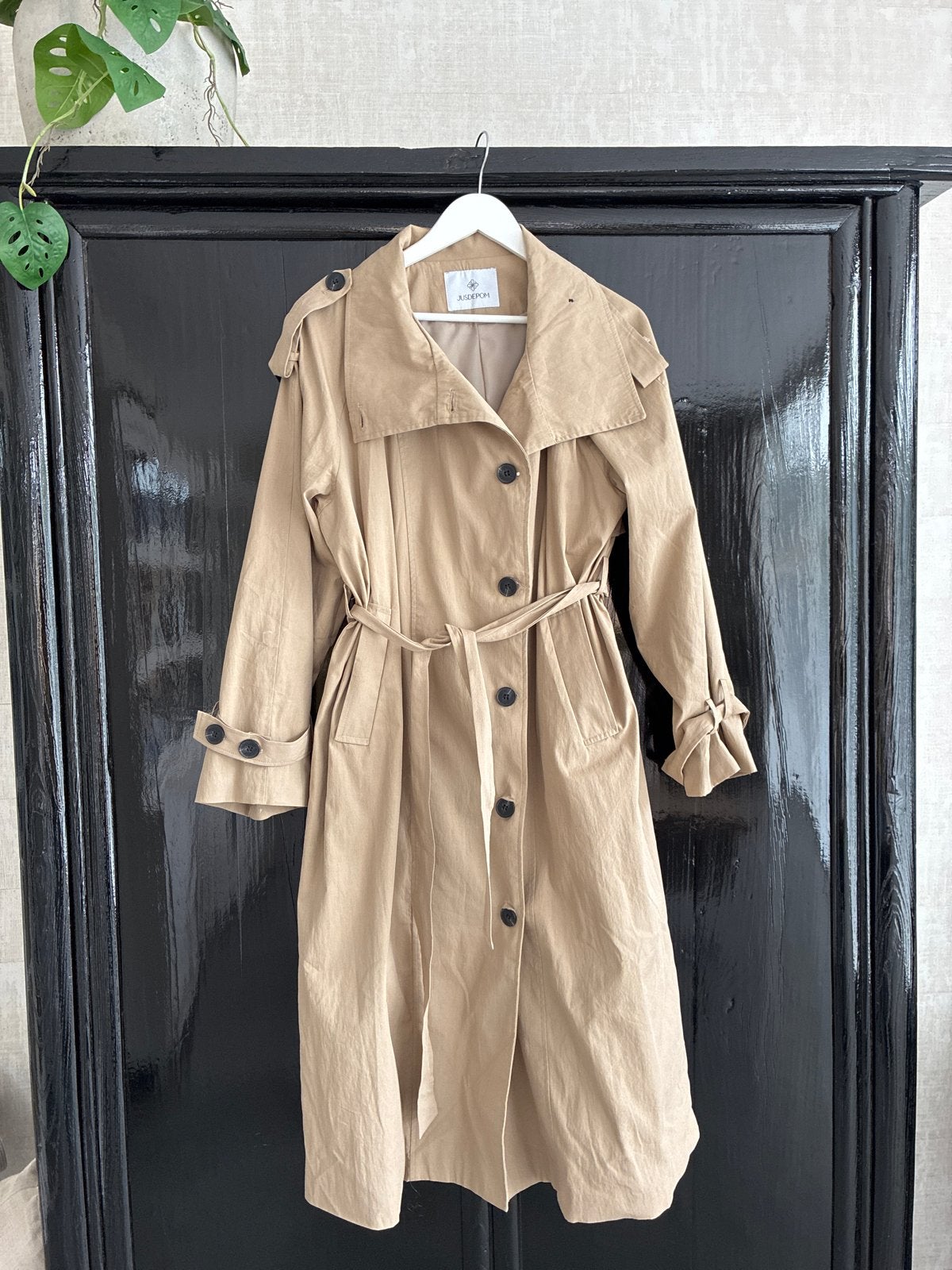 Oversized trenchcoat van  Jusdepom 38/40 tussenjas, Ophalen of Verzenden, Nieuw, Maat 38/40 (M), Beige
