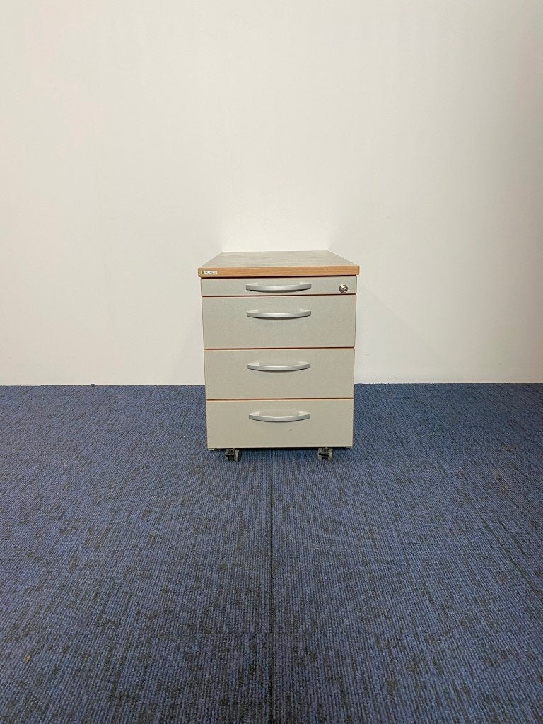 5 x Ladeblok Palmberg, aluminium/kersen havanna, Huis en Inrichting, Ophalen, Minder dan 50 cm, Gebruikt, 3 of 4 laden