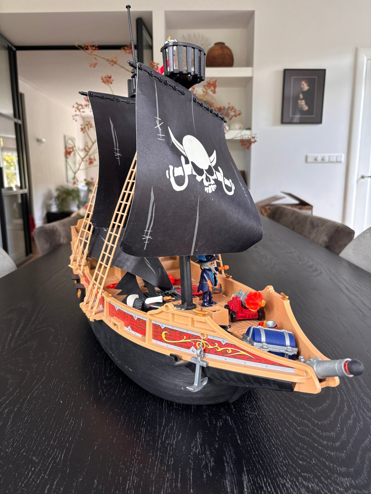 Playmobil Piratenschip met figuren en accessoires, Ophalen, Gebruikt, Jongen of Meisje