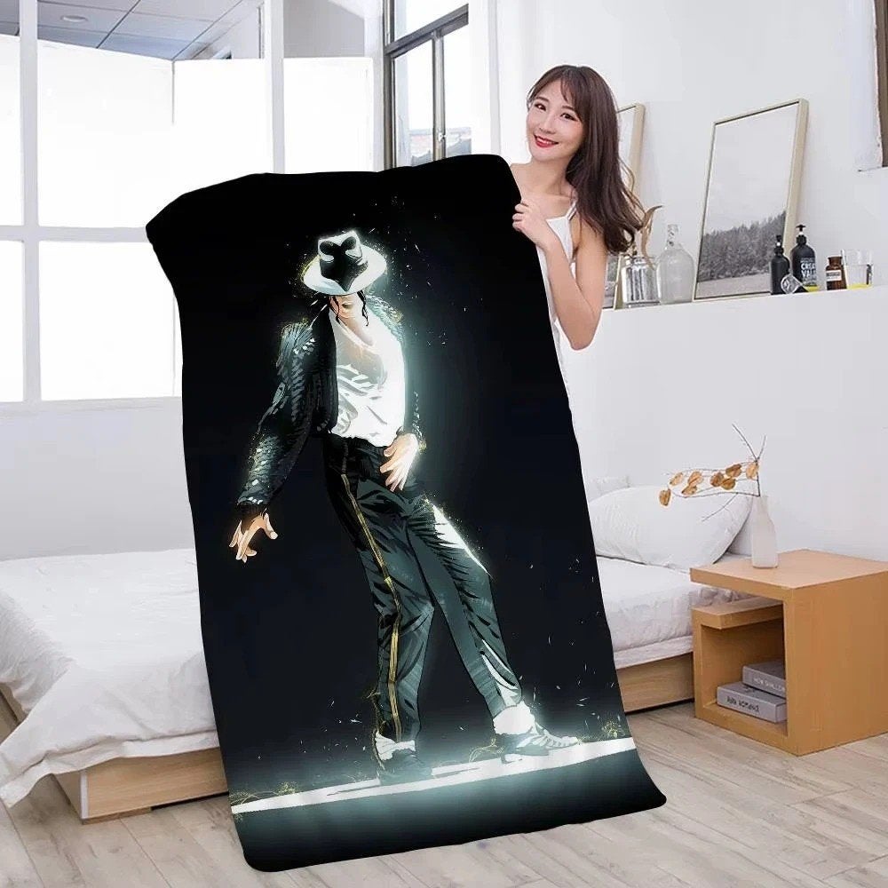Michael Jackson badhanddoeken van zacht microvezel 140x70cm, Ophalen of Verzenden, Nieuw, Gebruiksvoorwerp