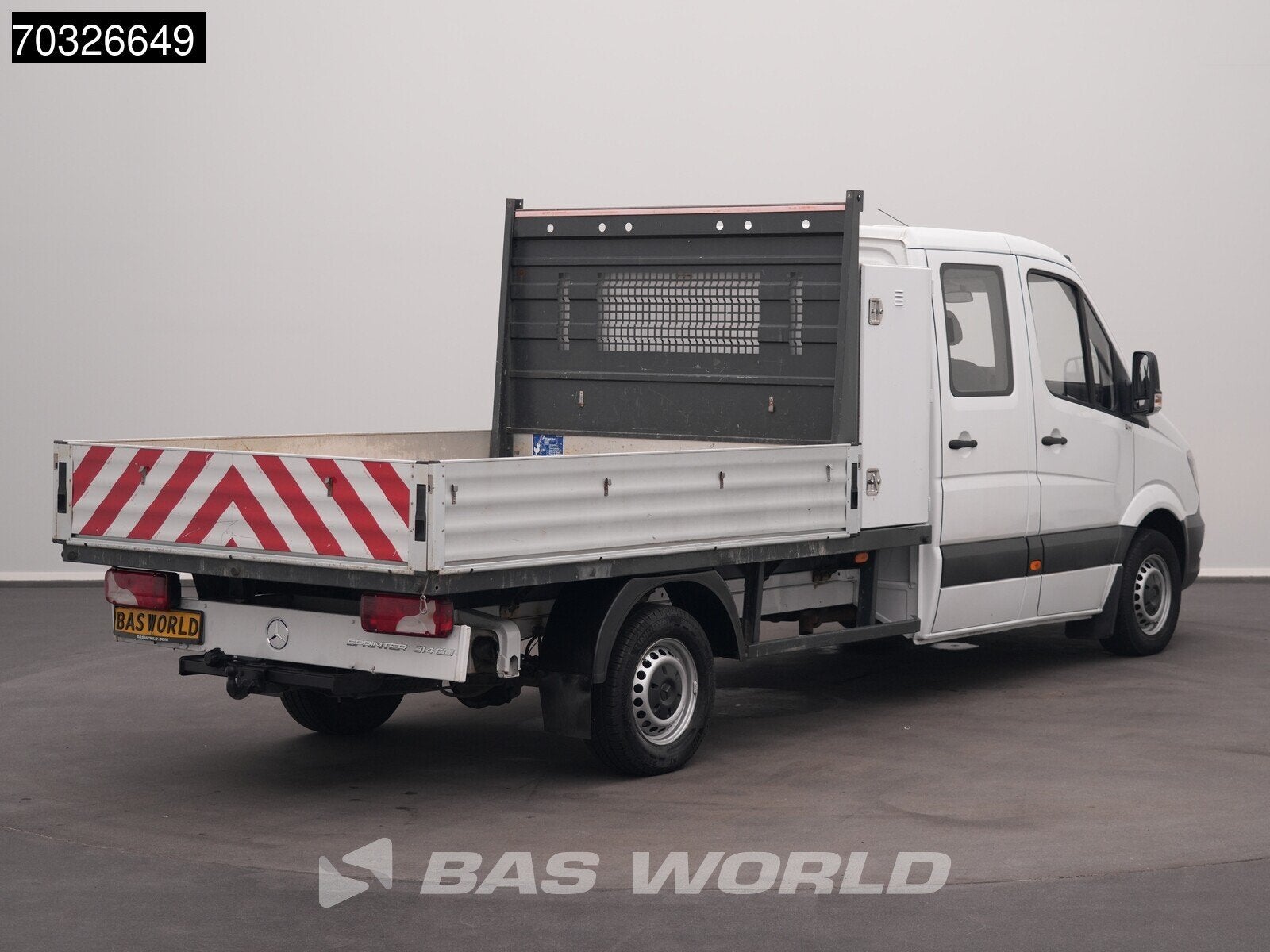 Mercedes Sprinter 314 CDI Dubbel Cabine Open Laadbak 3,5t Tr, Auto's, Stof, Gebruikt, Euro 6, Wit