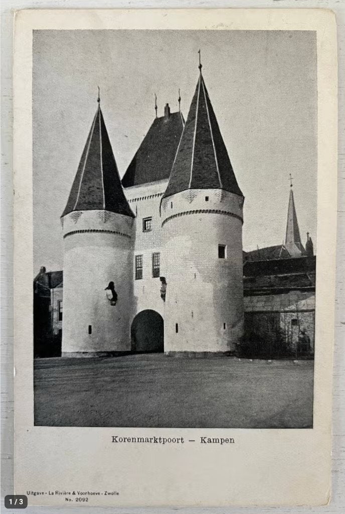 Oude Ansichtkaart - Kampen - Korenmarktpoort, Ophalen of Verzenden, Voor 1920, Ongelopen, Overijssel