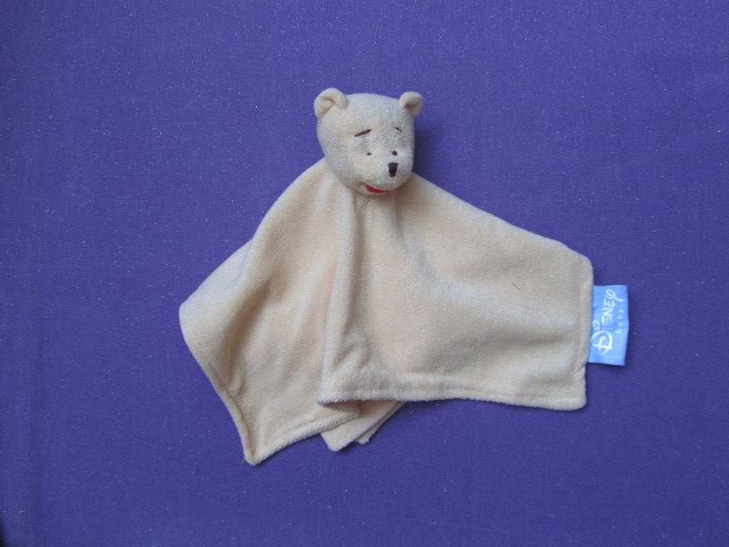 DISNEY BABY Knuffeldoekje BEER WINNIE DE POOH **Nieuw**, Disney, Disney, Geel, Beer