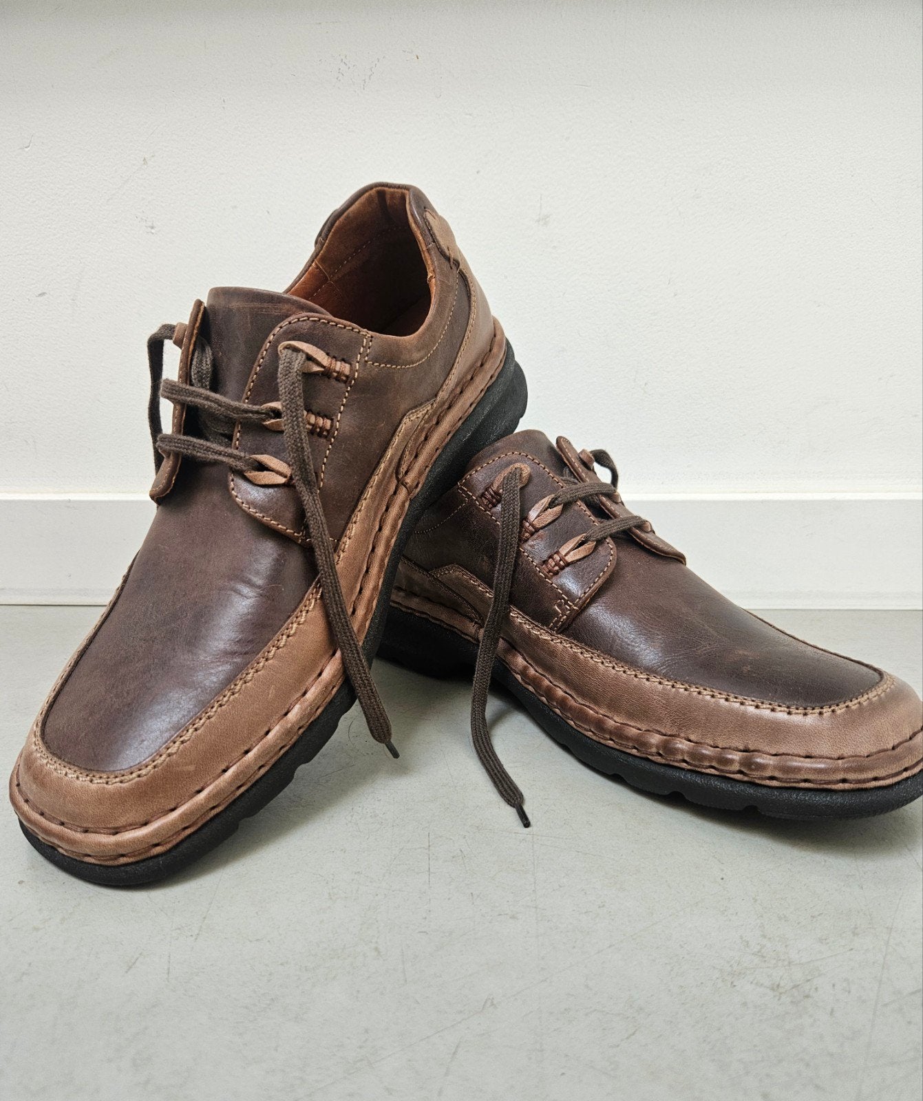 Josef Seibel "New Anvers" leren herenschoenen Maat 41, Ophalen of Verzenden, Zo goed als nieuw, Bruin