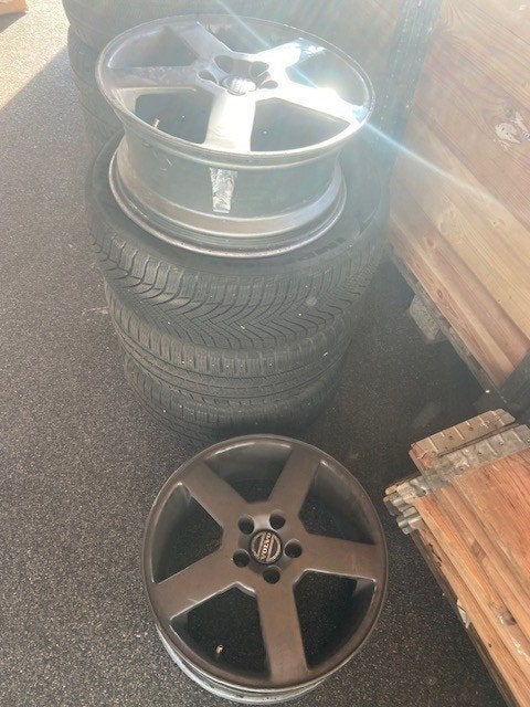 8X Volvo Titan 7JX17" ET43 5X108 Orig. Volvo 3529645 8 stuks, Auto-onderdelen, Ophalen, Gebruikt, Velg(en), 17 inch