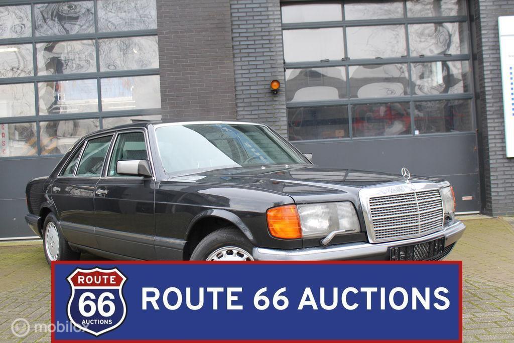 Mercedes-Benz 500 SEL | 1981 | Route 66 Auctions, Auto's, Overige carrosserieën, Zwart, Mercedes-Benz, Bedrijf