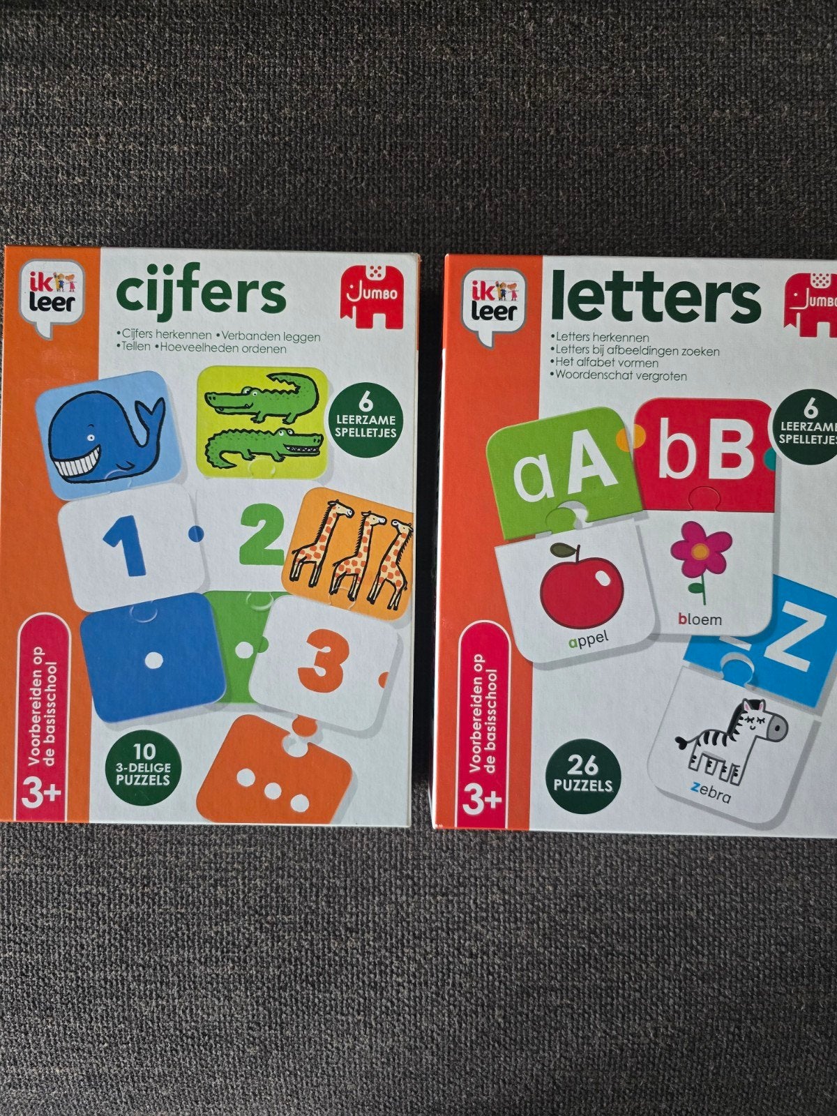 Jumbo Ik leer letters en cijfers - Educatieve puzzels, Ophalen of Verzenden