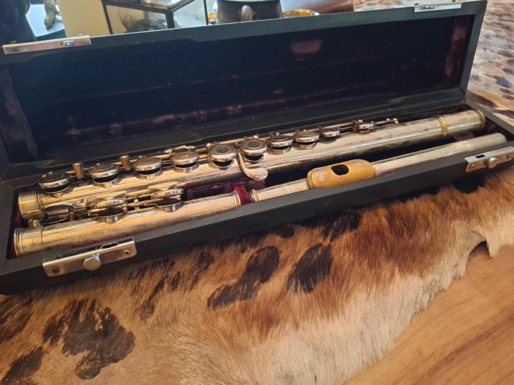 Vintage Dwarsfluit Sapphire by Rosetti London Verzilverd, Muziek en Instrumenten, Blaasinstrumenten | Dwarsfluiten en Piccolo's