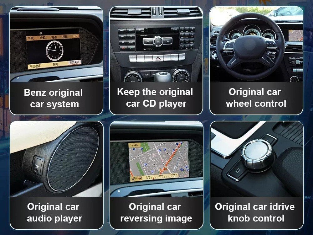 Carplay Navigatie Mercedes C klasse w204 2014 android 15, Oberonweg 262 3208pg, Nieuw, Ophalen of Verzenden, Dynavin