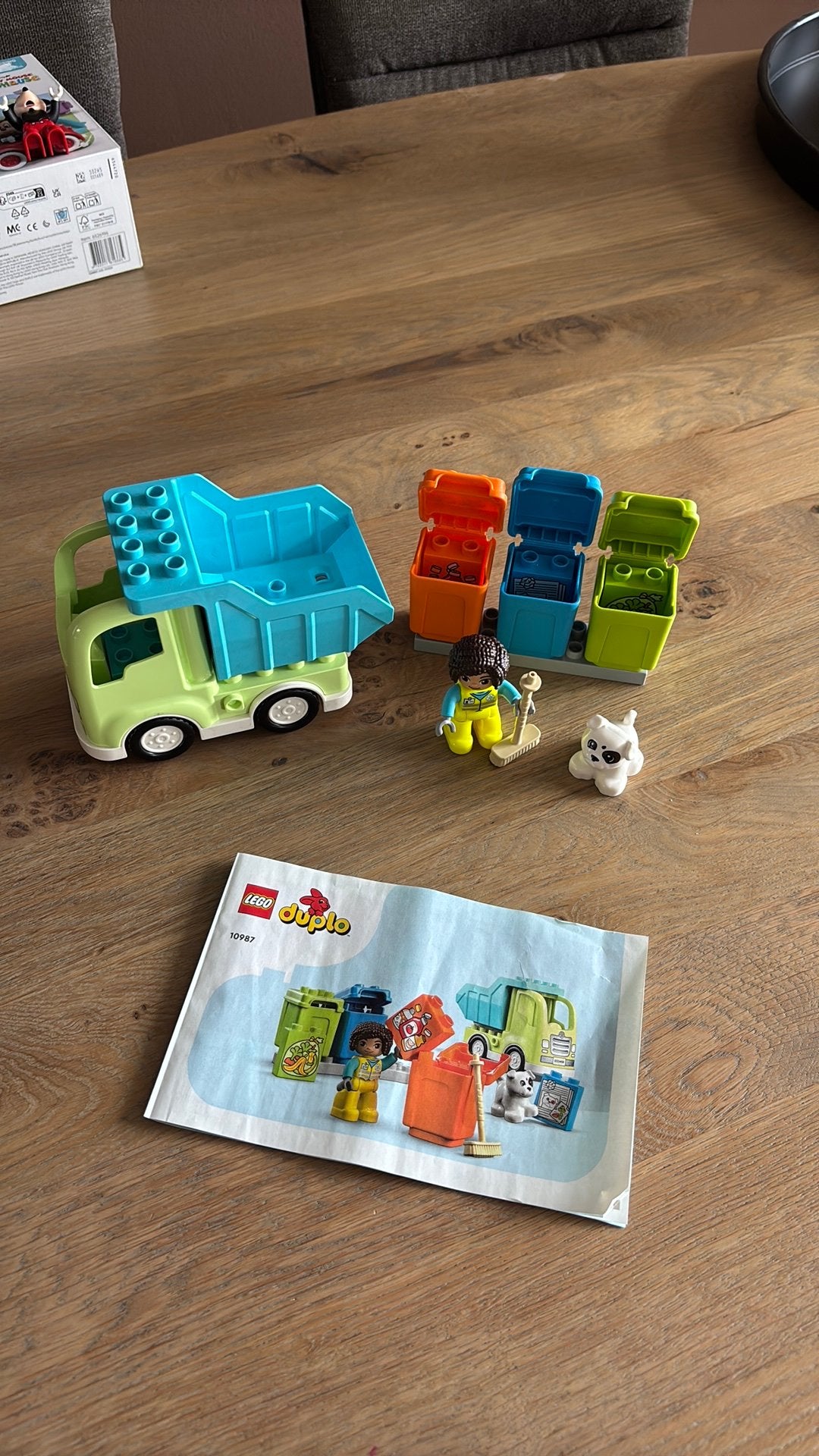 Lego duplo - vuilniswagen, Ophalen, Zo goed als nieuw