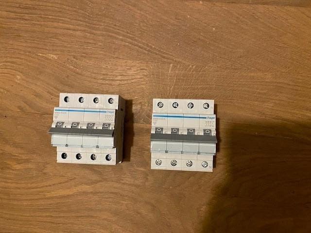 Hager automaat MCN632E krachtgroep C-32A 3P+N, Ophalen of Verzenden, Nieuw
